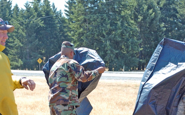 Soldiers Respond to Forest Fire