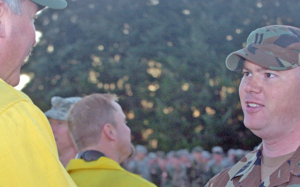 Soldiers Respond to Forest Fire
