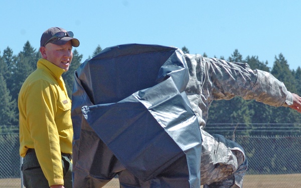 Soldiers Respond to Forest Fire