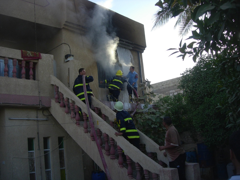 Fires battalion helps rebuild Baghdad fire station