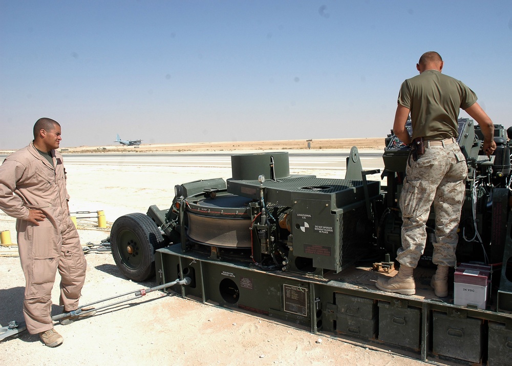 EAF Marines Ensure Pilots Safety on Runways at Al Asad