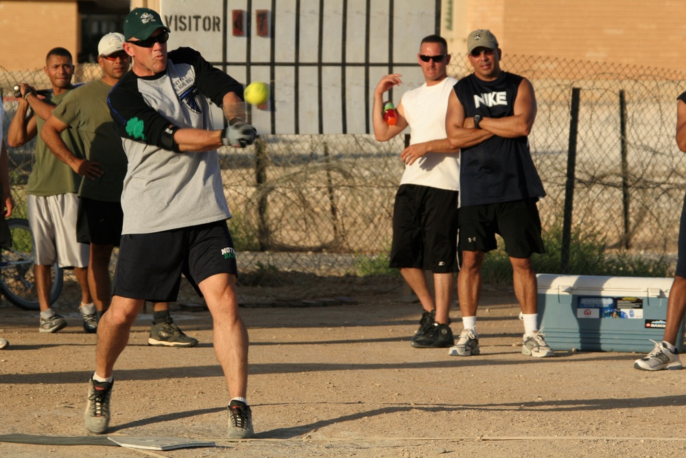 MACG-38 Heats Up Softball Rivalry Between Squadrons in Iraq