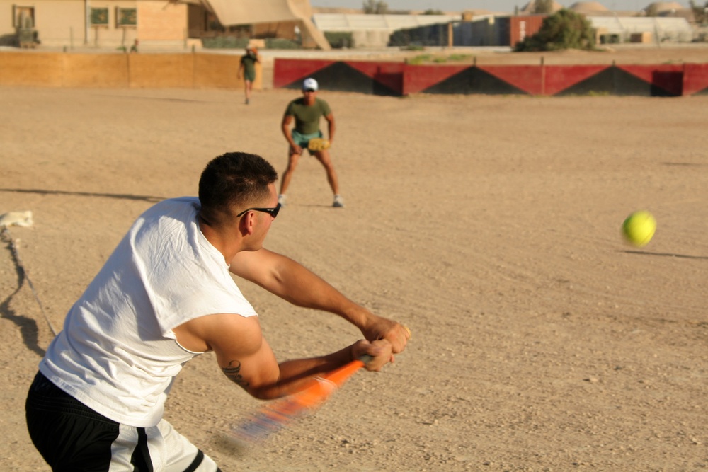 MACG-38 Heats Up Softball Rivalry Between Squadrons in Iraq