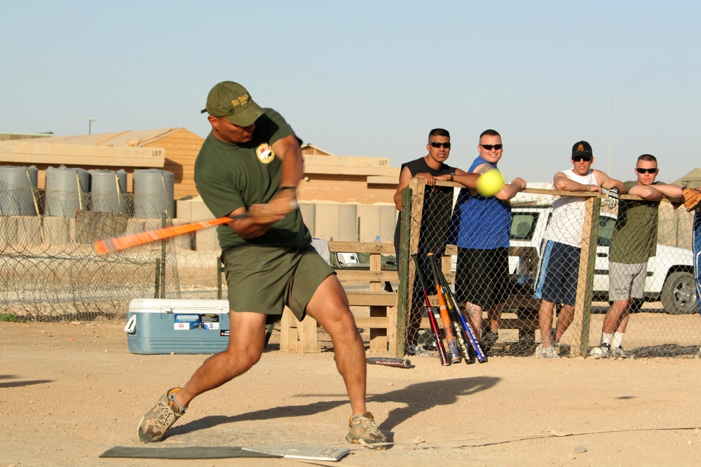 MACG-38 Heats Up Softball Rivalry Between Squadrons in Iraq