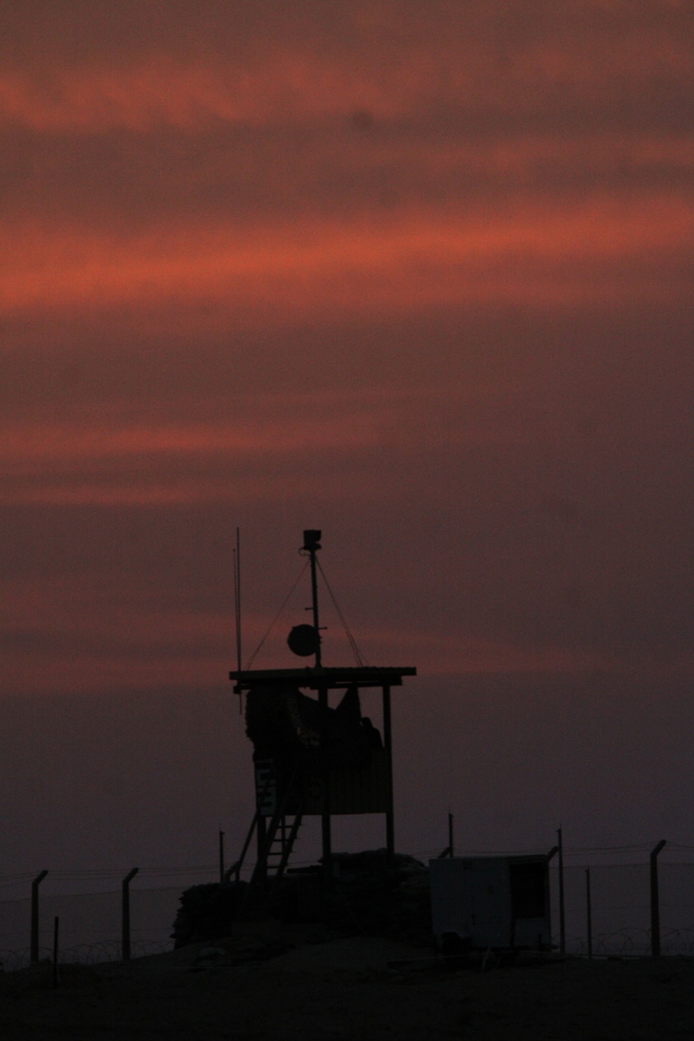 Security Marines Man Perimeter Towers, Keep Base Safe