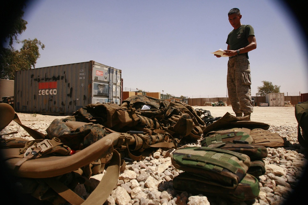 Wing Marines Keep Supplies Ready at Al Asad