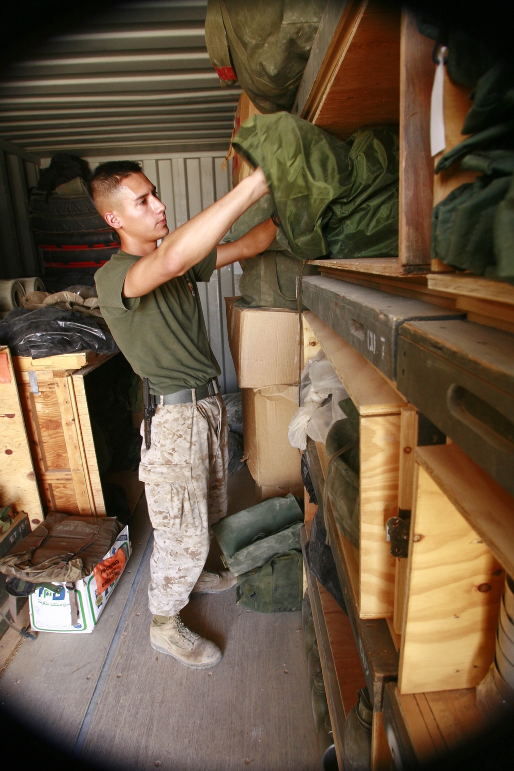 Wing Marines Keep Supplies Ready at Al Asad