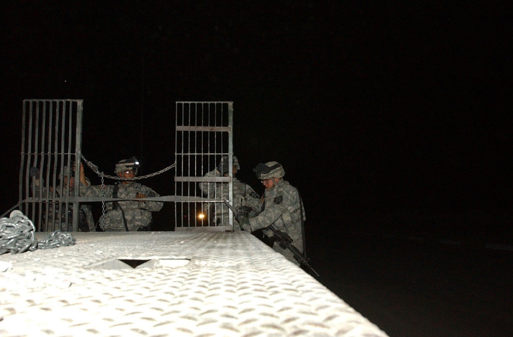 Barriers moved from FOB Courage