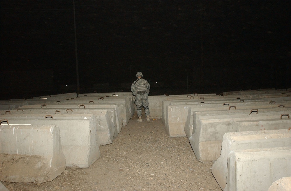 Barriers moved from FOB Courage