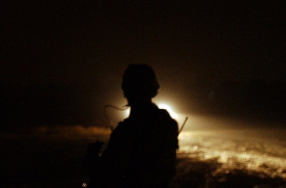 Barriers moved from FOB Courage