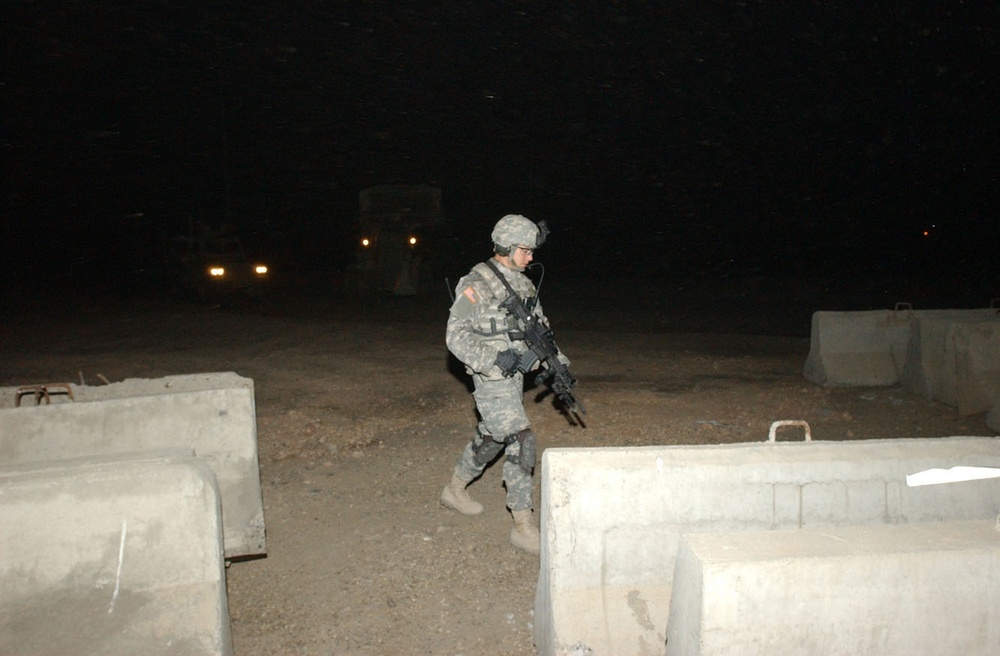 Barriers moved from FOB Courage