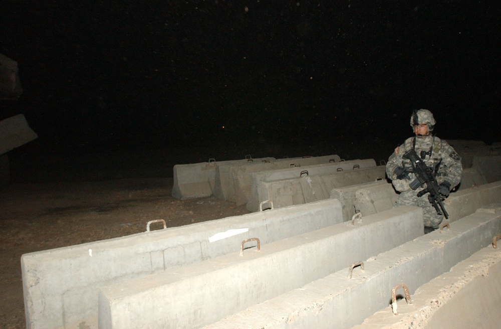 Barriers moved from FOB Courage