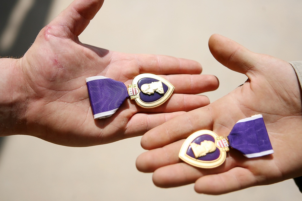 Purple Heart recipients appreciative of their protective equipment