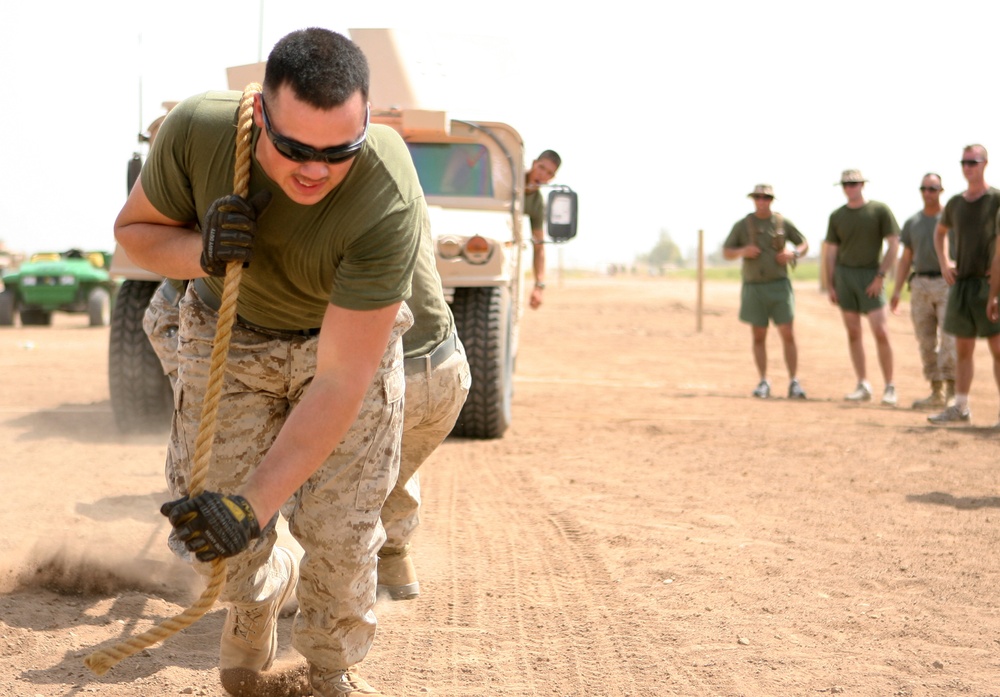 Marines in Fallujah take time to relax as re-deployment nears