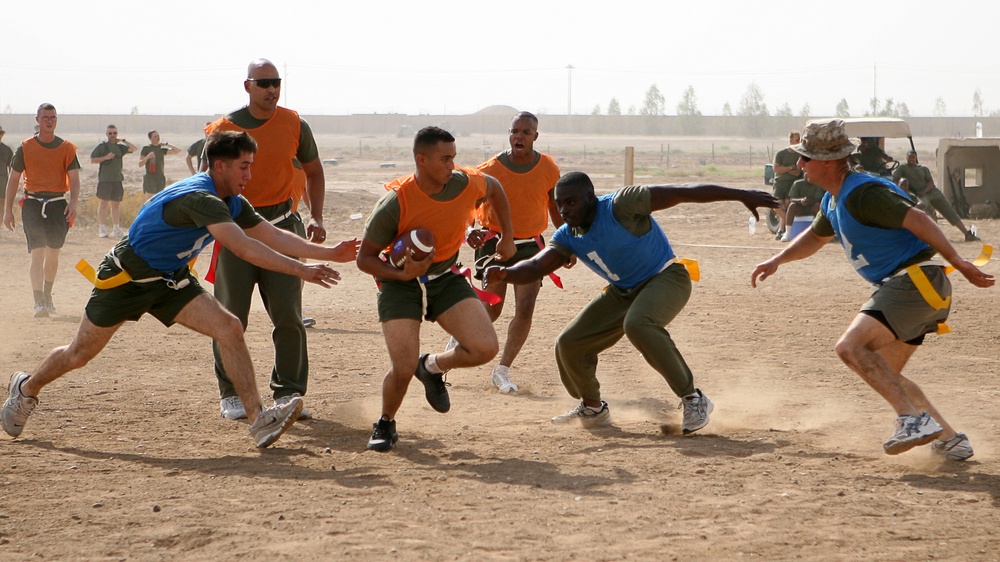 Marines in Fallujah take time to relax as re-deployment nears