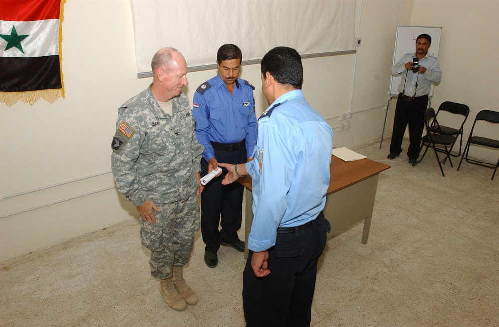 119th iraqi policeman graduated new officers