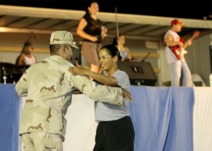 Latin-Jazz Rhythm Rocks Marines, Sailors and Soldiers in Iraq