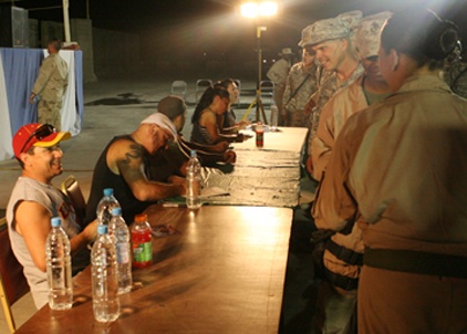 Latin-Jazz Rhythm Rocks Marines, Sailors and Soldiers in Iraq