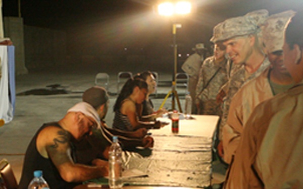 Latin-Jazz Rhythm Rocks Marines, Sailors and Soldiers in Iraq