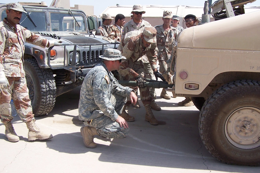 IA soldiers get behind wheel with help from 16th Eng. Bde. motor pool secti