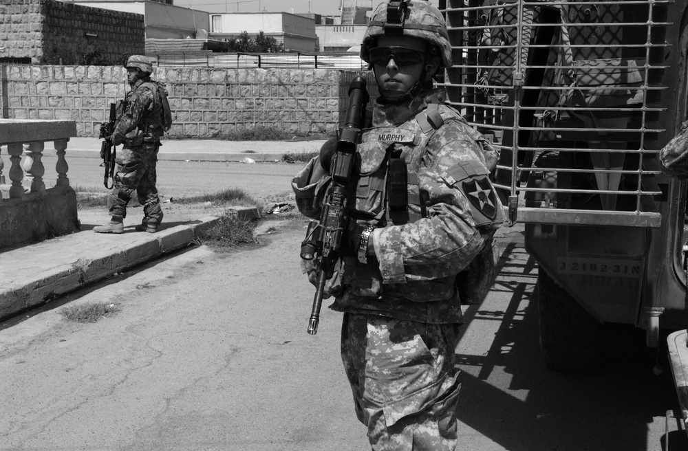 4th Platoon patrols city streets