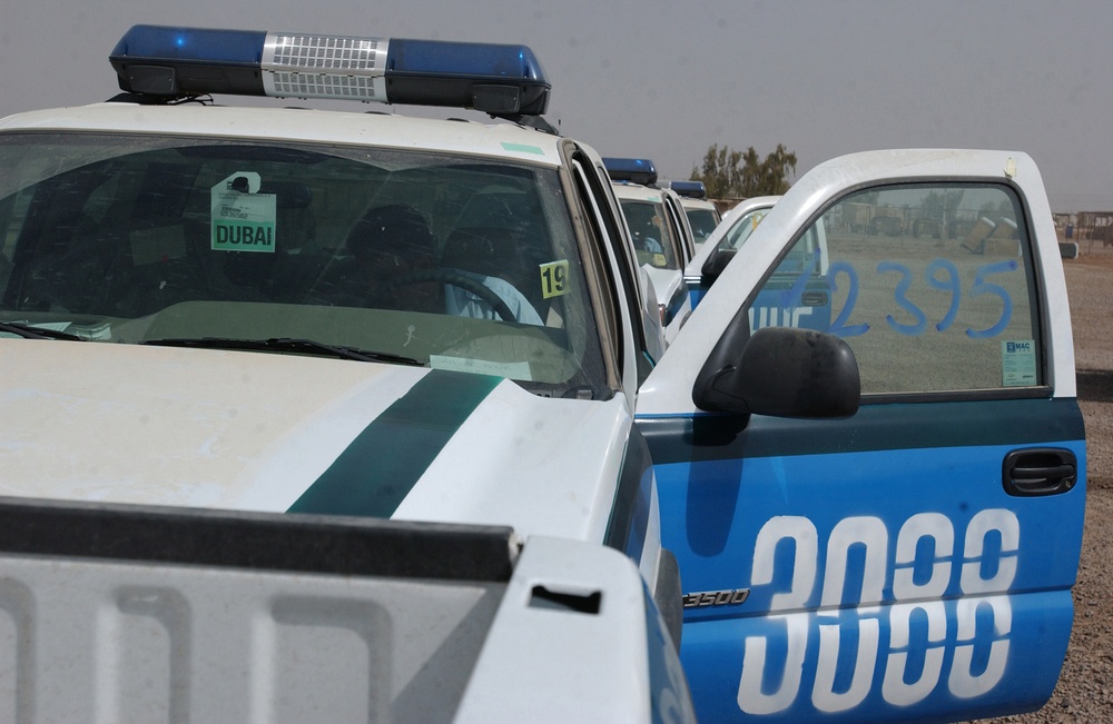 Iraqi Police Rolling With New Trucks