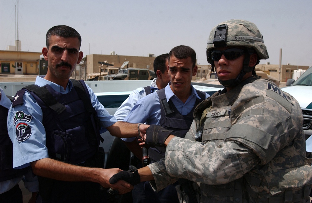 Iraqi Police Rolling With New Trucks