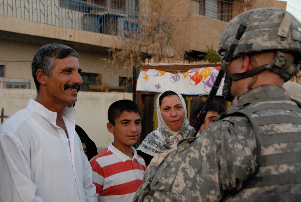 ISF, MND-B reach out to residents of Bakriya in Operation South Sword Searc