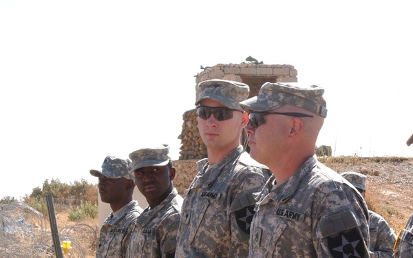 Deputy Brigade Comander Visits With 3rd Stryker Brigade Troops