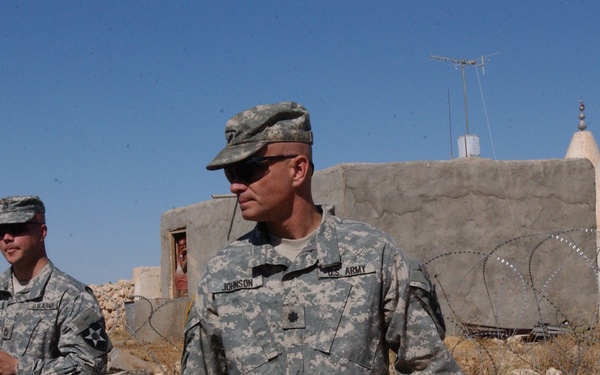 Deputy Brigade Comander Visits With 3rd Stryker Brigade Troops