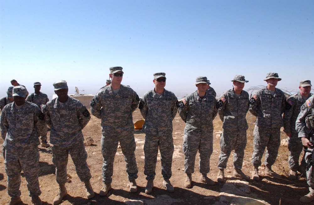 Deputy Brigade Comander Visits With 3rd Stryker Brigade Troops