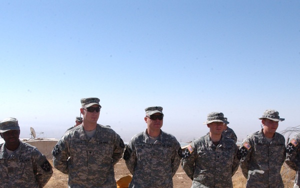 Deputy Brigade Comander Visits With 3rd Stryker Brigade Troops