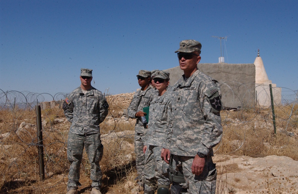 Deputy Brigade Comander Visits With 3rd Stryker Brigade Troops