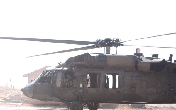 Deputy Brigade Comander Visits With 3rd Stryker Brigade Troops