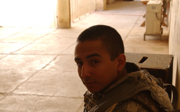 Deputy Brigade Comander Visits With 3rd Stryker Brigade Troops