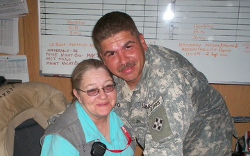 Mother, son bring more than 40 years of combined military service to war on terror in Iraq