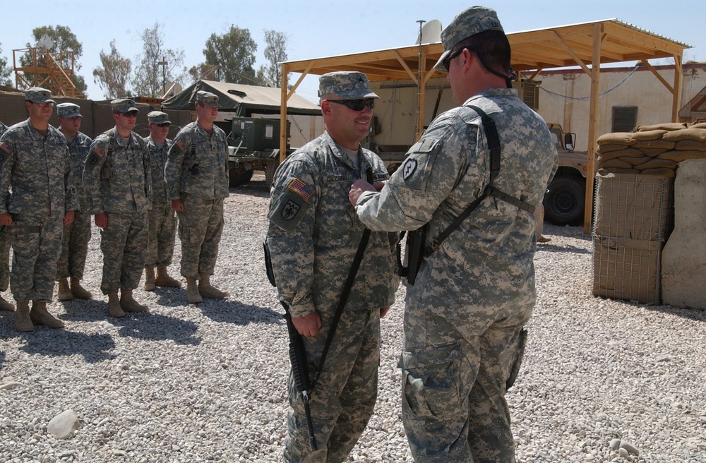 169th Fires Brigade Promotes One of Their Own