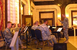 4th Inf. Div., V Corps Bands Breeze Through U.S. Embassy With 'Palace Winds