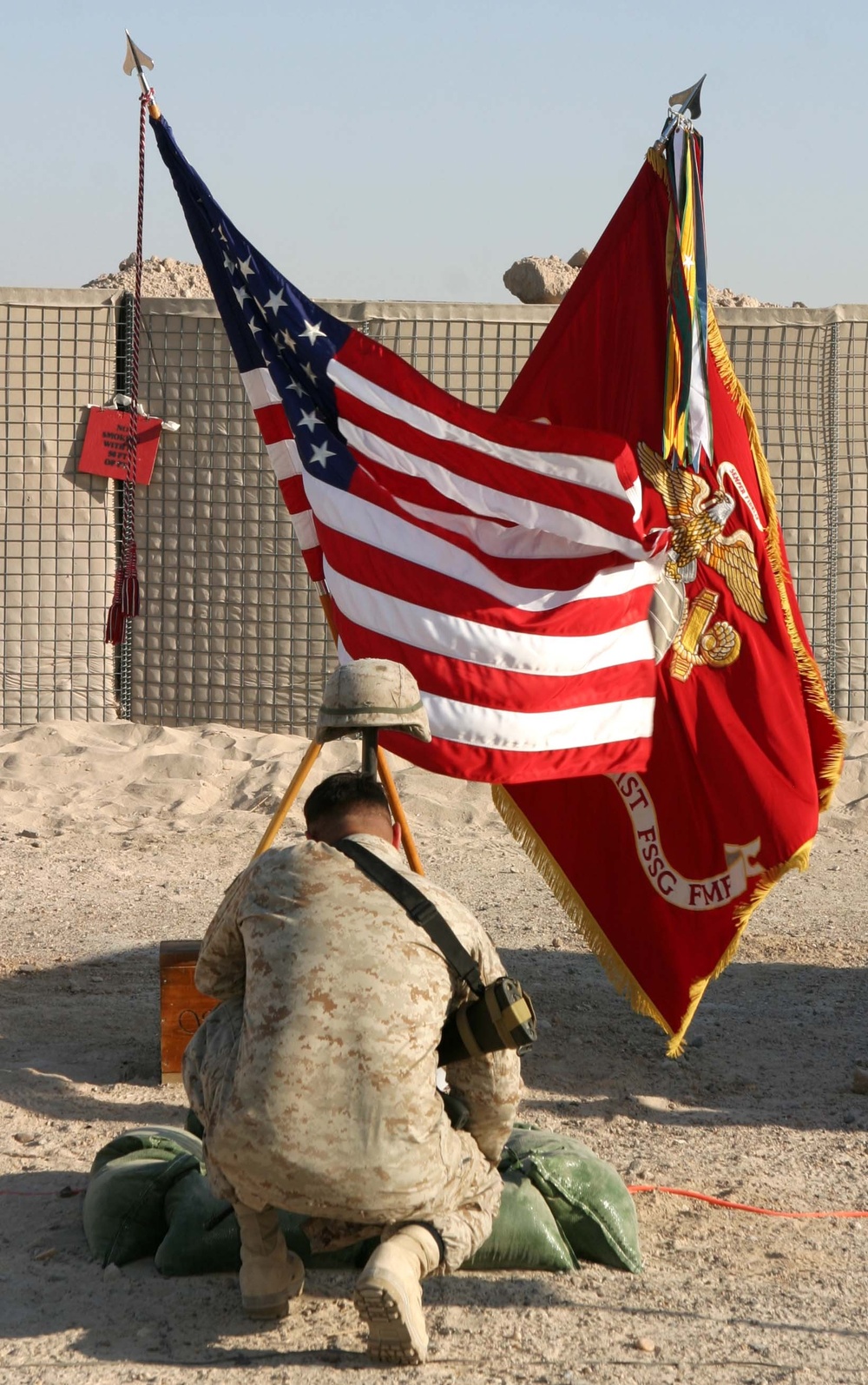 Memorial Service Honors Fallen Marine