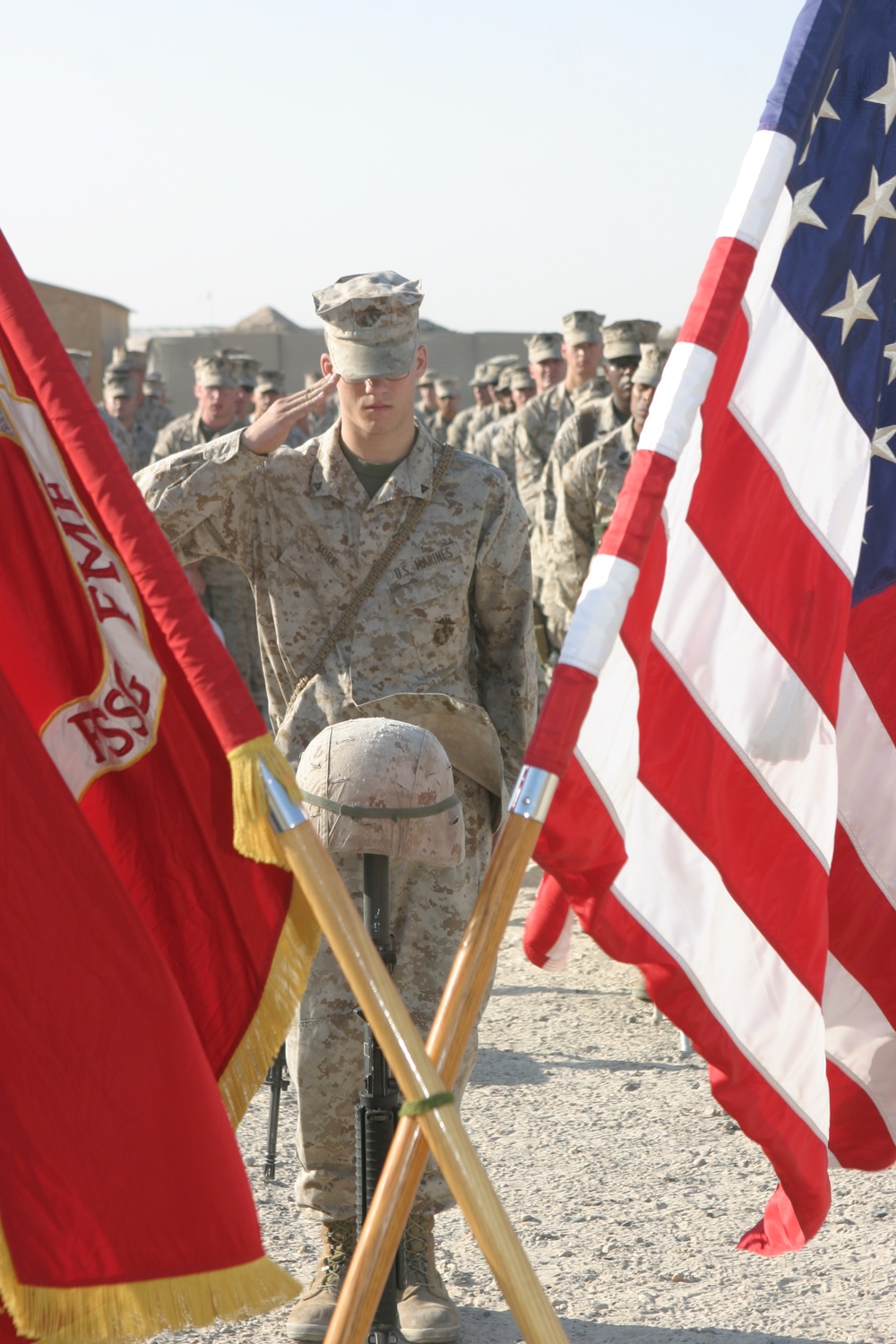 Memorial Service Honors Fallen Marine