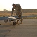 UAV performs mission