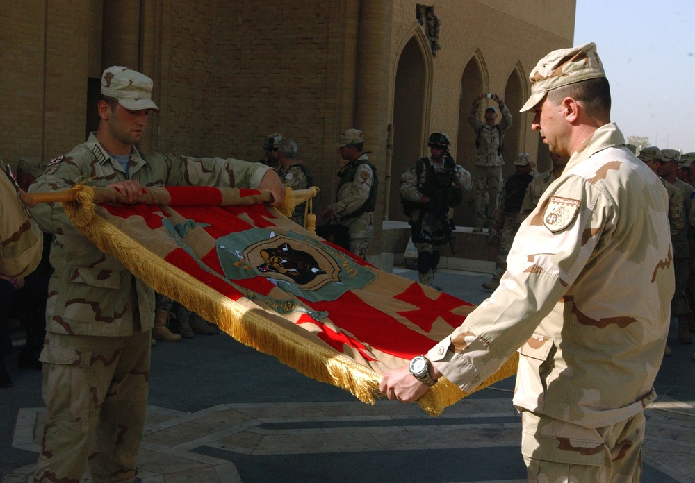 Georgian battalion continues security mission in International Zone