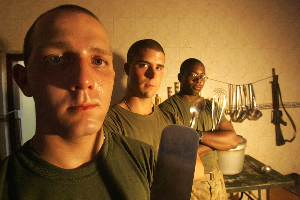 Combat cooks serve it up to Marines at outposts