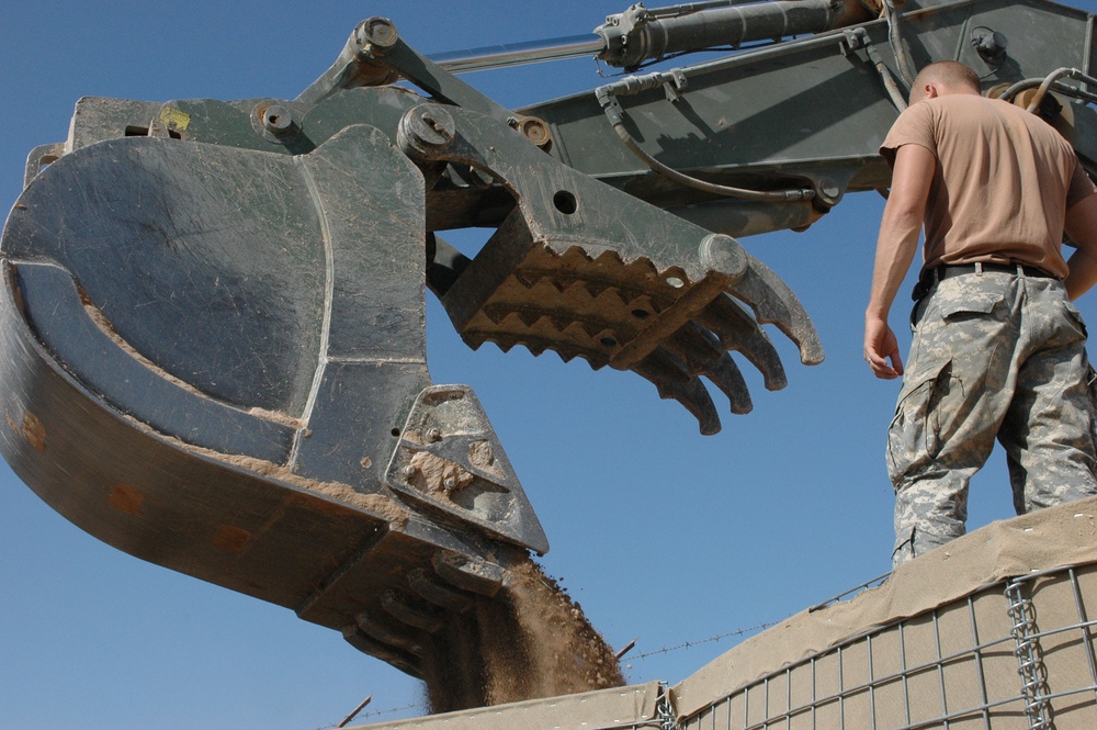 618th EC builds reinforced wall for added security