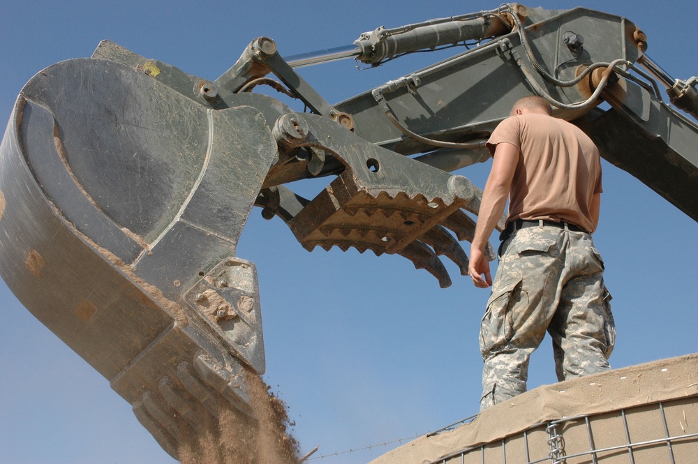 618th EC builds reinforced wall for added security