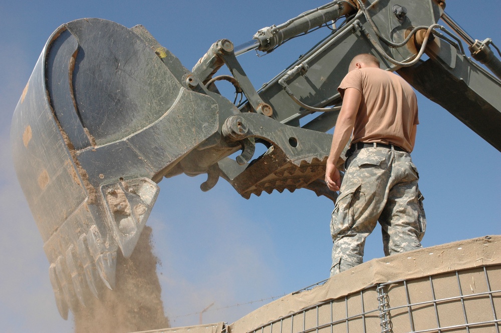 618th EC Builds Reinforced Wall for Added Security