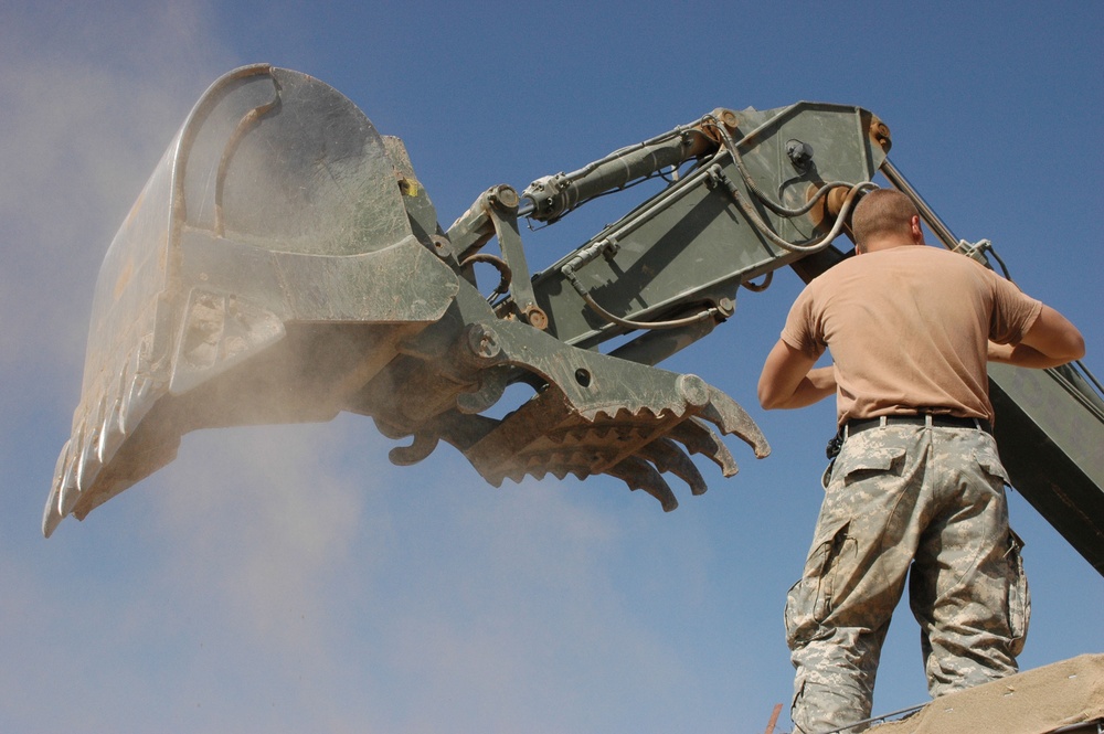 618th EC Builds Reinforced Wall for Added Security