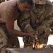 soldiers learn basic welding skills