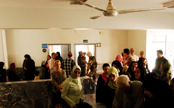 MND-B Soldiers work with the Ministry of Health to care for residents of Gh