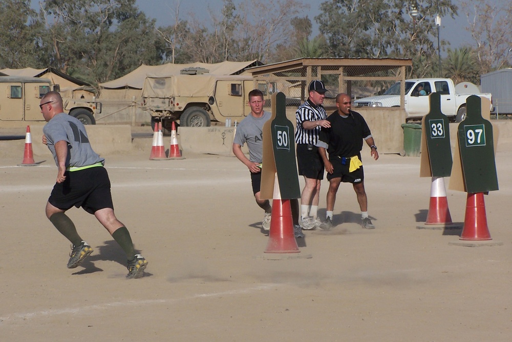 MND-B Soldiers Learn to Make Call by Completing Football Officiating Course
